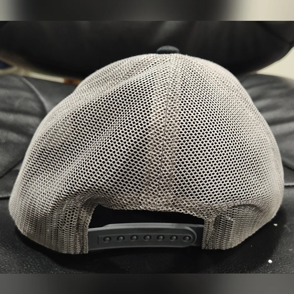 Beretta Trucker Hat/Cap Rich 112 Trckr - Circle Patch Blk/Yellow, Gray Mesh, OS
